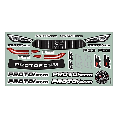 PROTOform P63 Light Weight Clear Body for 190mm TC (0.5mm)
