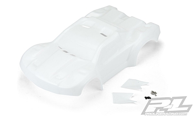 Pro-Line Pre-Cut Flo-Tek Fusion Bash Armor White Body for PRO-Fusion SC 4x4, Slash 2wd, Slash 4x