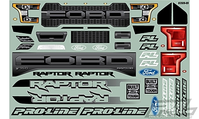 Pro-Line 2017 Ford F-150 Raptor Clear Body for 12.8" Wheelbase TRX-4