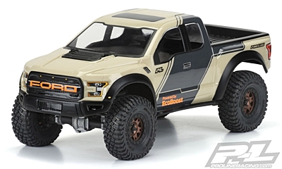 Pro-Line 2017 Ford F-150 Raptor Clear Body for 12.3" (313mm) Wheelbase Scale Crawlers