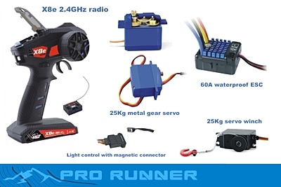 RGT Pro Runner 1/10 2.4GHz Set RTR (Blue)