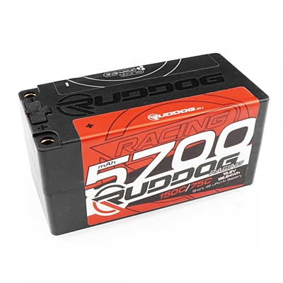Ruddog 5700mAh 15.2V 4S 150C/75C LiPo HV Battery