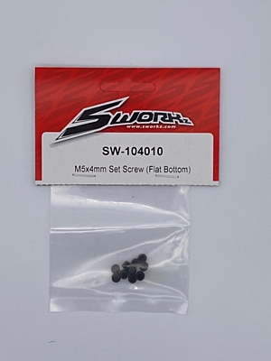 SWORKz Set Screw Bottom M5x4mm Flat (10pcs)