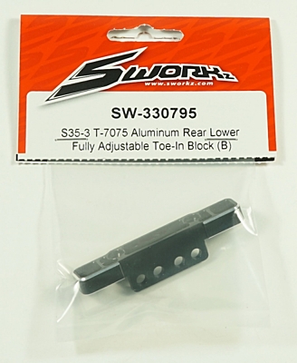 SWORKz Aluminum Rear Lower Fully Adjustable Toe-In Block (Type B)