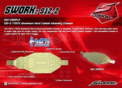 SWORKz T7075 Aluminum Hard Coated Intensify Chassis