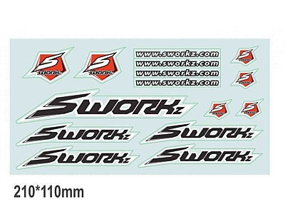 SWORKz Logo Decal Sheet (2pcs)