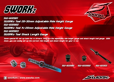 SWORKz Adjustable Ride Height Gauge 20-30mm