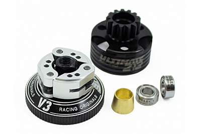 Ultimate Racing Aluminium Compak Clutch System V3 B11 w/ Z13 Clutch Bell and Bearings Set