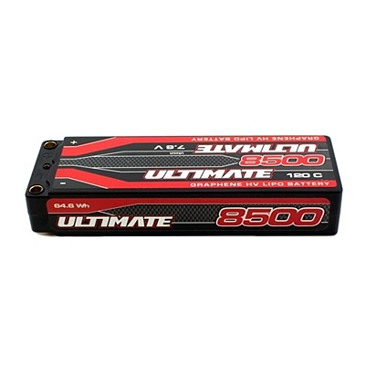 Ultimate Racing Graphene 8500mAh 7.6V 2S 120C HV LiPo (5mm, 305g)