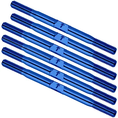 1up Racing Pro Duty Titanium Turnbuckles - Xray XB2'24 (Blue Anodized, 6pcs)