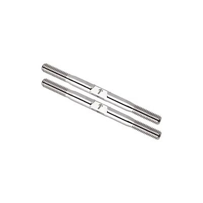 1up Racing Pro Duty Titanium Turnbuckles M3.5 - 52mm - Raw Titanium (2pcs)