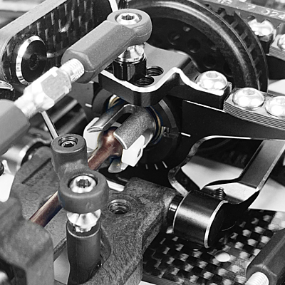 1up Racing 3x6x3mm Precision Aluminum Shims - Black (12pcs)