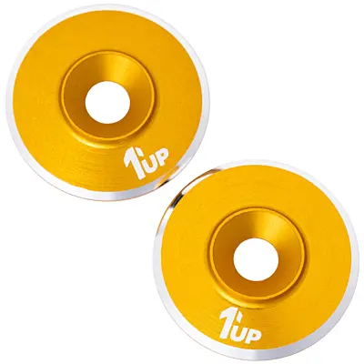 1up Racing 7075 LowPro Wing Washers - Gold (2pcs)