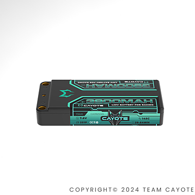CAYOTE Racing Shorty 3900mAh 7.6V 2S 145C HV LiPo (5mm, 142g)