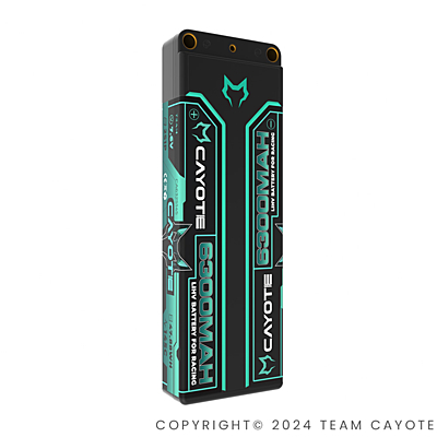 CAYOTE Racing 6300mAh 7.6V 2S 145C HV LiPo (5mm, 226g)