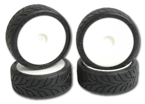 Shimizu D01J Dunlop Wet Pre-Glued Tyres (4pcs)
