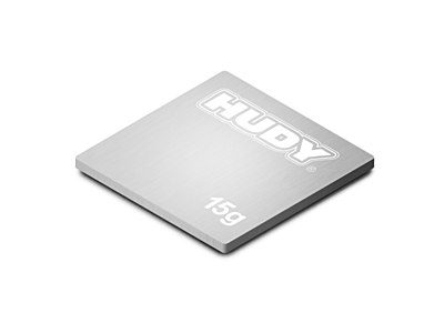 HUDY Pure Tungsten Weight Thin under Receiver - 24.5x24.5mm - 15g