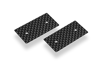 HUDY Graphite Rear Wing Side Plate 0.5mm - 1/10 Electric (2pcs)
