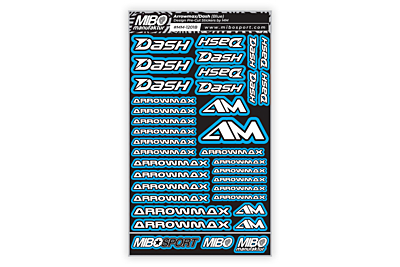 Arrowmax/Dash Design Pre-Cut Stickers by MM (7 Color Options, Larger A5 size)