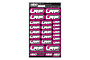 LRP Design Pre-Cut Stickers by MM (Pink, Larger A5 size)