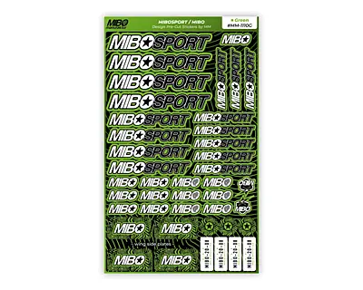 MIBOSPORT/MIBO Design Pre-Cut Stickers by MM (9 Color Options, 42 Stickers)