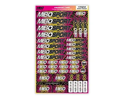 MIBOSPORT/MIBO Design Pre-Cut Stickers by MM (9 Color Options, 42 Stickers)