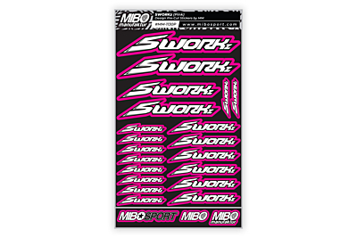 SWORKz Design Pre-Cut Stickers by MM (7 Color Options, Larger A5 size)