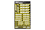 XRAY/HUDY Design Pre-Cut Stickers by MM (Yellow, Larger A5 size)