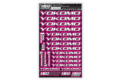 Yokomo/RP Design Pre-Cut Stickers by MM (7 Color Options, Larger A5 size)