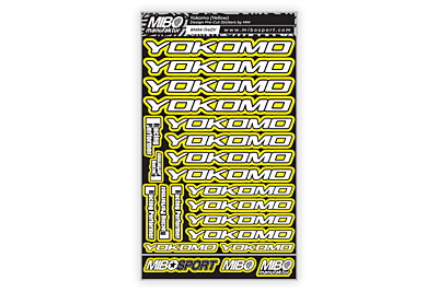Yokomo/RP Design Pre-Cut Stickers by MM (7 Color Options, Larger A5 size)