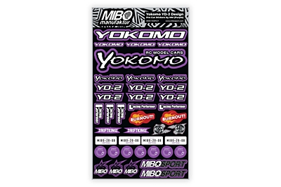 Yokomo YD-2 Design Pre-Cut Stickers by MM (Purple)