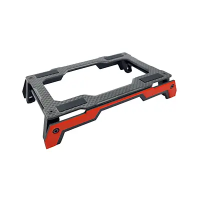 RC Maker 3D Pro Carbon Car Stand for 1/10th & 1/12th Onroad (Red)