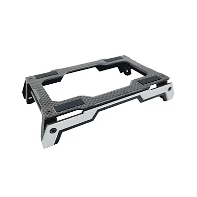 RC Maker 3D Pro Carbon Car Stand for 1/10th & 1/12th Onroad (Silver)