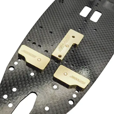 RC Maker Brass LCG Front Chassis Weights for Awesomatix A800R (2pcs, 8.5g each)