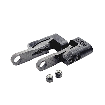 RC Maker Horizontal Rear Post Body Mounting Set for Zoo/Xtreme - Long (39-46mm)