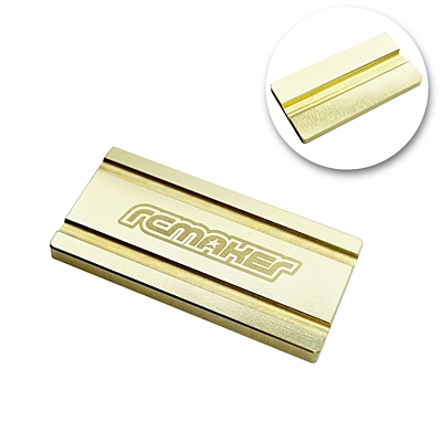 RC Maker Brass Servo Weight (Type 2 - w/ Wire Route)