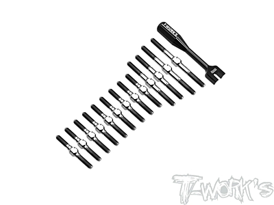 T-Work's Titanium Turnbuckle Set for Awesomatix A800R (13pcs)