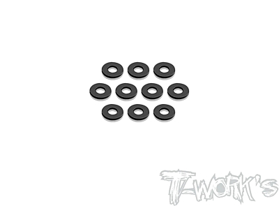 T-Work's Aluminum Shim 3.5 x 8.5 x 1mm Black (10pcs)