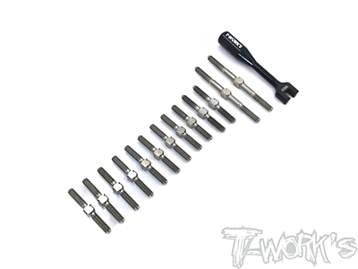 T-Work's 64 Titanium Turnbuckle Set (for Awesomatix A800MMX / A800FX)