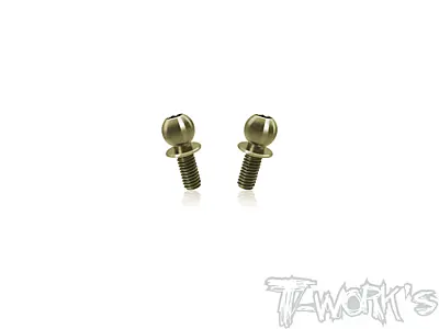 T-Work's 7075-T6 HC Alum. 4.8x6mm Short Head Ball End for Yokomo BD8/9/10/11/12/MS1.0 (2pcs)