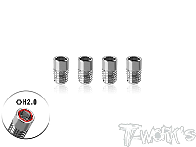 T-Work's 64 Titanium Flexible Set Screw M3 x 3mm (4pcs)