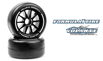 Volante F1 Front Rubber Slick Tires Medium Hard Compound Preglued (2pcs)