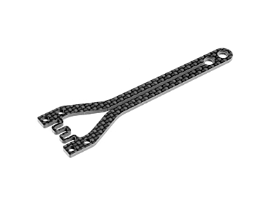 XRAY X4 Graphite Upper Deck - Split Front Wave - 1.6mm