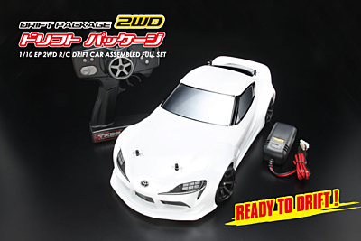 Yokomo Drift Package RWD GR Supra Body (White) RTR Full Set