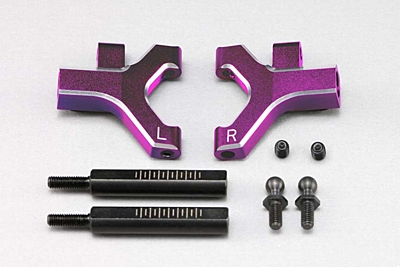 Yokomo YD-2 Aluminum Front Short Lower A arm Set (Purple/Bevel edge)