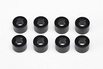 Yokomo 3×6×4.0mm Aluminum Shim (8pcs, Black)