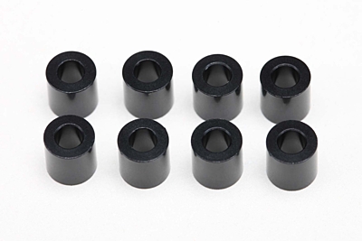 Yokomo 3×6×6.0mm Aluminum Shim (8pcs, Black)