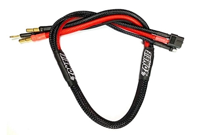 Zombie XT60, 4/5mm Tube Plug 2S-Balance 600mm 12Awg Charging Cable (Red Black)